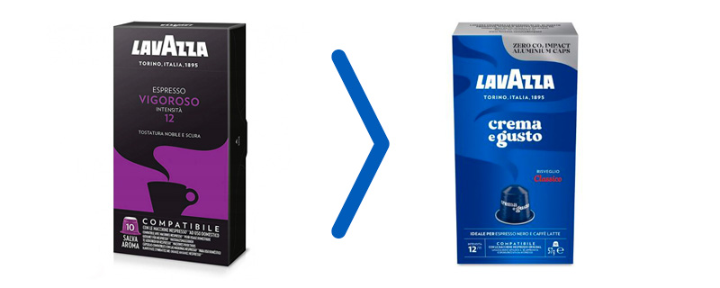 The Lavazza Vigoroso plastic capsules are out of production and Lavazza has replaced them with the new Crema e Gusto aluminum capsules.