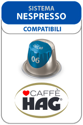 Show products for category Pods and Capsules compatibles Nespresso: Caffè Borbone: HAG