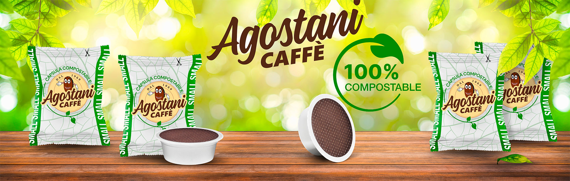 Agostani compostable capsules compatible with Lavazza A Modo Mio