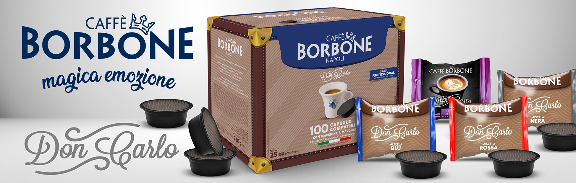 Caff&egrave; Borbone Italy coffe capsules compatible Lavazza A Modo Mio