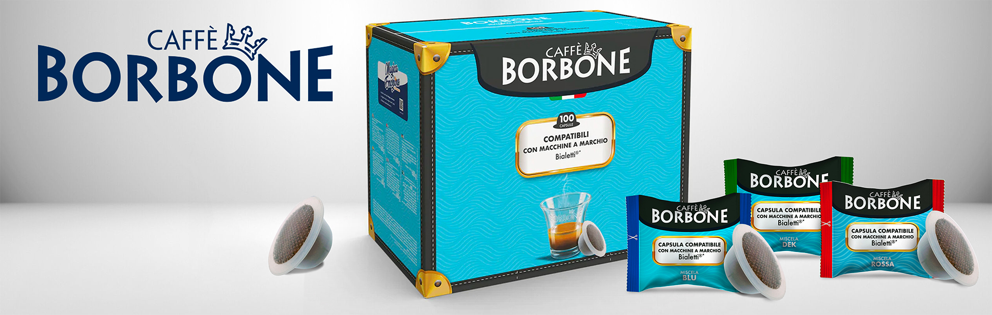 Borbone Coffee Capsules Compatible with Bialetti