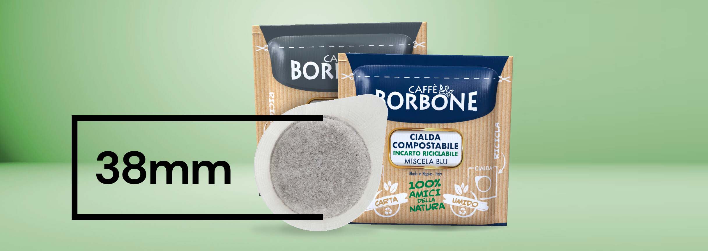 Caffe Borbone cialde diametro 38 mm
