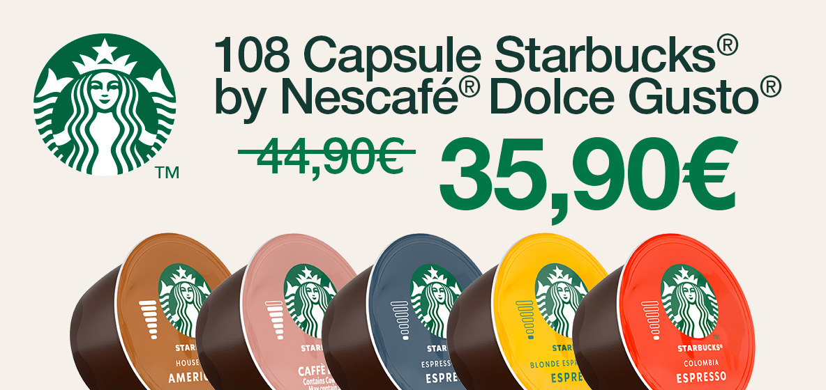Starbucks by Nescafé Dolce Gusto coffee capsules and pods Starbucks by Nescafé Dolce Gusto coffee capsules and pods