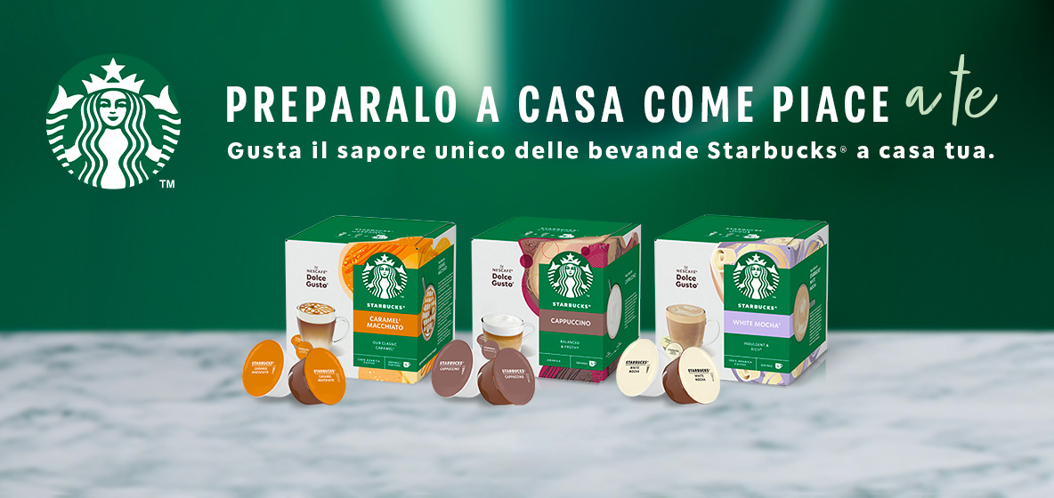 Starbucks by Nescafé Dolce Gusto coffee capsules and pods
